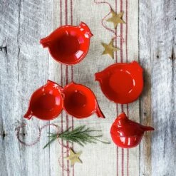 Best deal 💯 VIETRI Lastra Holiday Figural Red Bird Medium Bowl 😍 -Tabletop Elegant shop LAH 26021C LSALT 1