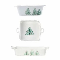 Brand new 🛒 VIETRI Lastra Holiday 3-Piece Bakeware Essentials Set 🎉