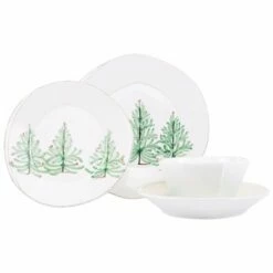 Hot Sale 🤩 VIETRI Lastra Holiday Four-Piece Place Setting 😉