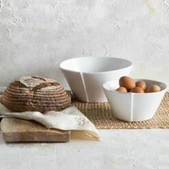 Buy ❤️ VIETRI Lastra White Large Stacking Serving Bowl 🎁 -Tabletop Elegant shop LAS 26022W 2100 web4