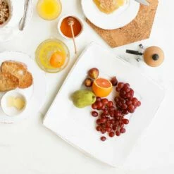 Promo ⭐ VIETRI Lastra White Square Platter 😍 -Tabletop Elegant shop LAS 26028W LSALT 1