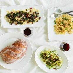 Promo ⭐ VIETRI Lastra White Square Platter 😍 -Tabletop Elegant shop LAS 26028W LSALT 3