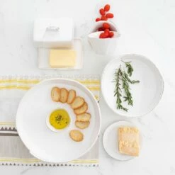 Discount 🎁 VIETRI Lastra White Chip and Dip 🎁 -Tabletop Elegant shop LAS 26075W 2100 web3
