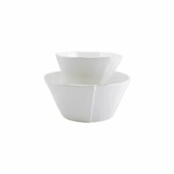 Outlet 👍 VIETRI Lastra White 2-Piece Serving Bowls Set 🤩