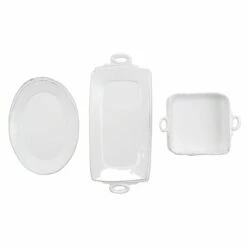 Promo 🤩 VIETRI Lastra White 3-Piece Hostess Set ⭐
