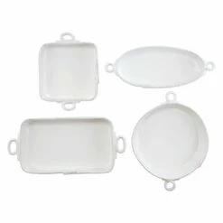 Promo 🔔 VIETRI Lastra White 4-Piece Bakeware Essentials Set ⌛