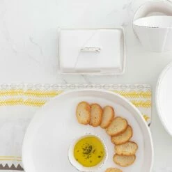 Promo ✨ VIETRI Lastra White Butter Dish 😉 -Tabletop Elegant shop LAS 2617W 2100 web2 44b0e365 4397 411e 976a 1fd33f643324