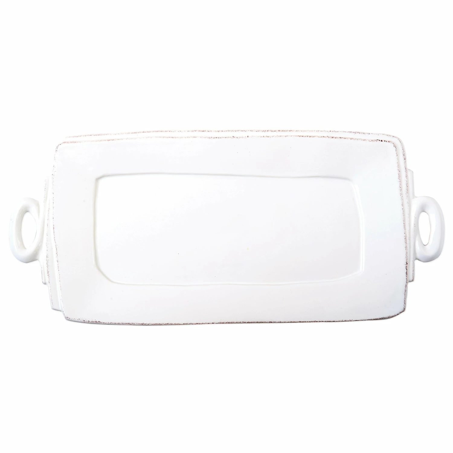 New π― VIETRI Lastra White Handled Rectangular Platter 𧨠2 New π― VIETRI Lastra White Handled Rectangular Platter 𧨠- Image 2