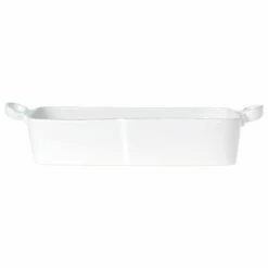 Best Sale 👍 VIETRI Lastra White Rectangular Baker 👏