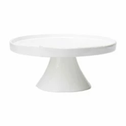 Promo 👍 VIETRI Lastra White Large Cake Stand 🤩