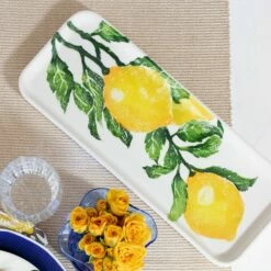 Cheapest 😍 VIETRI Limoni Rectangular Tray 👏 -Tabletop Elegant shop LIM 9728 3