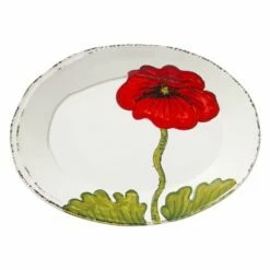 Hot Sale ✨ VIETRI Lastra Poppy Small Oval Platter ⭐