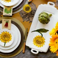 Buy 🔥 VIETRI Lastra Sunflower Handled Rectangular Platter 🎉 -Tabletop Elegant shop LSF 2623 LSALT 5