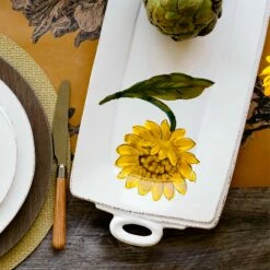 Buy 🔥 VIETRI Lastra Sunflower Handled Rectangular Platter 🎉 -Tabletop Elegant shop LSF 2623 LSALT 6