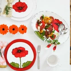 Top 10 🔔 VIETRI Lastra Poppy Salad Server Set 🎉 -Tabletop Elegant shop LYP 1021 GB LSALT 2