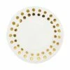 Promo 😀 VIETRI Medici Gold Medium Round Platter 🔥