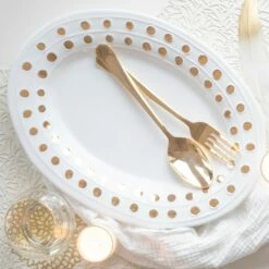 Outlet 🔔 VIETRI Medici Gold Medium Oval Platter 😍 -Tabletop Elegant shop MDC 4425G 3