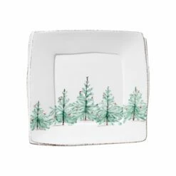 Best Sale 😀 VIETRI Melamine Lastra Holiday Square Platter 👏