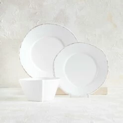 Cheapest โค๏ธ VIETRI Melamine Lastra White Three-Piece Place Setting ๐ 9 Cheapest โค๏ธ VIETRI Melamine Lastra White Three-Piece Place Setting ๐ -Tabletop Elegant shop MLAS W2300S 3 2100 web2