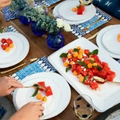 Promo 🤩 VIETRI Melamine Lastra White Rectangular Platter 👍 -Tabletop Elegant shop MLAS W23023 2100 web2