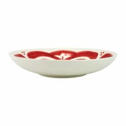 Hot Sale 🥰 VIETRI Mosaico Red Round Shallow Bowl 🔥
