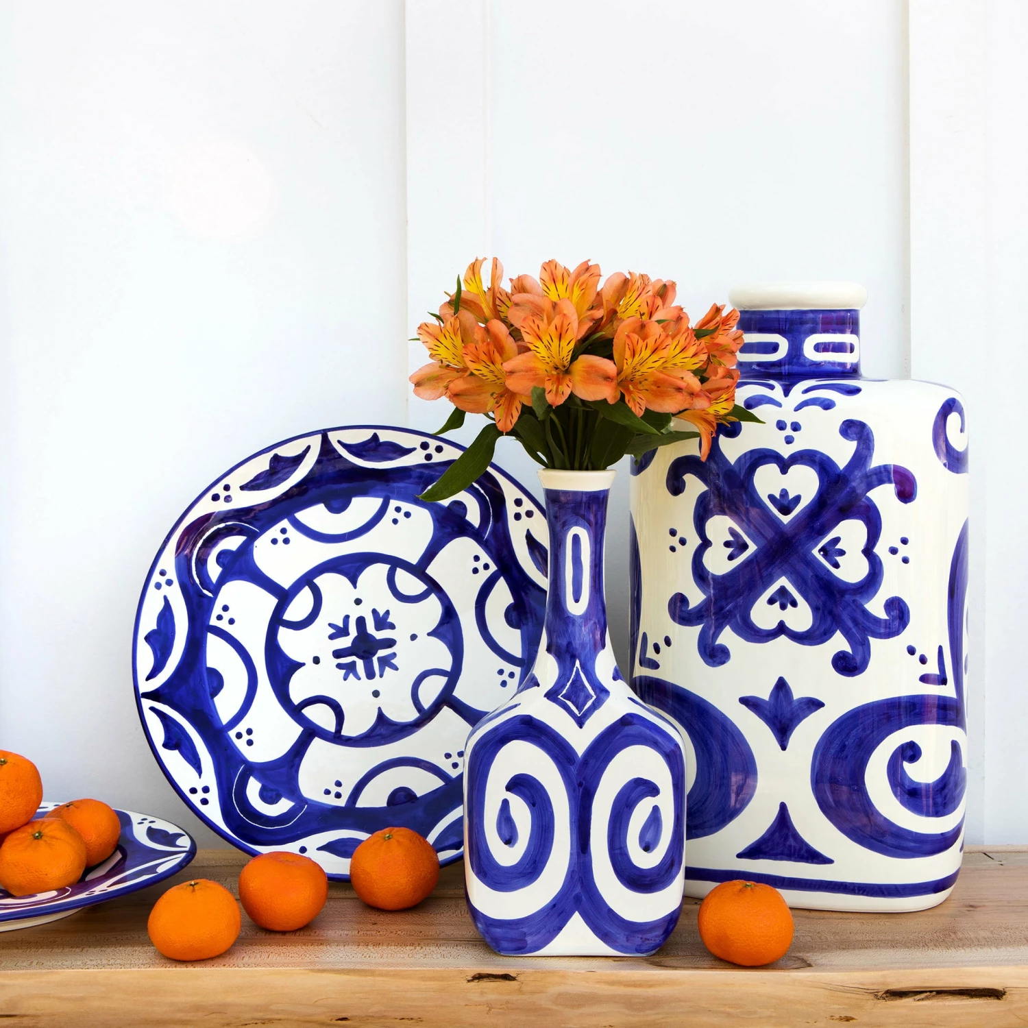Brand new 🔔 VIETRI Mosaico Cobalt Large Oval Vase 😉 2 Brand new 🔔 VIETRI Mosaico Cobalt Large Oval Vase 😉 - Image 2