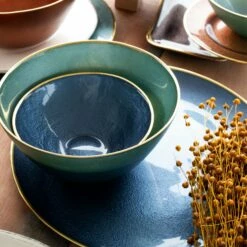 Coupon 🧨 VIETRI Metallic Glass Sapphire Small Bowl 🎁 -Tabletop Elegant shop MTC 5205SA 3