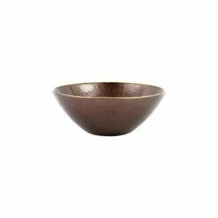 New 😍 VIETRI Metallic Glass Smoky Quartz Small Bowl 🧨