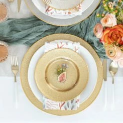 Wholesale 💯 VIETRI Metallic Glass Service Plate/Charger 👍 -Tabletop Elegant shop MTC 5221G 2 9c8df227 f73c 40f4 84c0 ac67901ab6c9