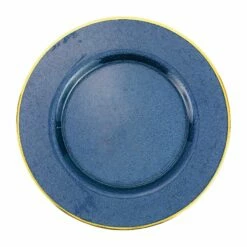 Cheap 👏 VIETRI Metallic Glass Sapphire Service Plate/Charger 🔥