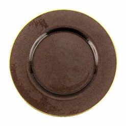 Coupon 🎁 VIETRI Metallic Glass Smoky Quartz Service Plate/Charger 👏