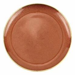 Coupon ⌛ VIETRI Metallic Glass Copper Platter 🥰