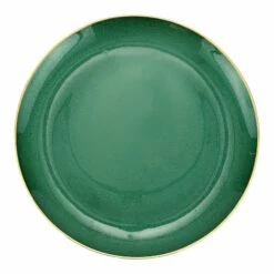 Cheap 🎁 VIETRI Metallic Glass Emerald Platter 🥰