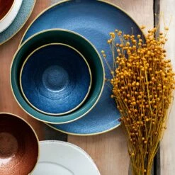 Cheap 🛒 VIETRI Metallic Glass Sapphire Platter 🧨 -Tabletop Elegant shop MTC 5222SA 4