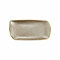 Best deal ⌛ VIETRI Metallic Glass Rectangular Tray 😀