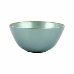 Deals 🌟 VIETRI Metallic Glass Aquamarine Deep Bowl 🔥