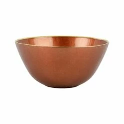Outlet ๐ VIETRI Metallic Glass Copper Deep Bowl ๐