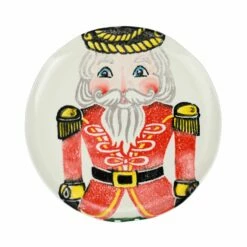 Brand new 💯 VIETRI Nutcrackers Red Dinner Plate 😀