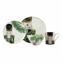 Hot Sale 😉 VIETRI Nutcrackers Green Four-Piece Place Setting ⌛