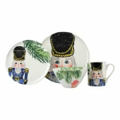 Best Sale 🥰 VIETRI Nutcrackers Blue Four-Piece Place Setting ✔️