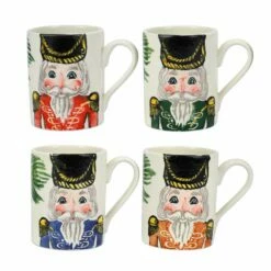 Coupon 😉 VIETRI Nutcrackers Assorted Mugs - Set of 4 😍