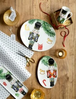 Top 10 ❤️ VIETRI Nutcrackers Small Oval Platter 🎁 -Tabletop Elegant shop NTC 9724 GB