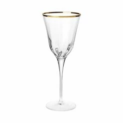 Coupon 🎉 VIETRI Optical Gold Wine Glass 👍