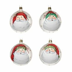 Wholesale 🔥 VIETRI Old St. Nick Assorted Ornament - Set of 4 💯