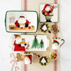 Flash Sale 🎉 VIETRI Old St. Nick 4-Piece Hostess Set 👍 -Tabletop Elegant shop OSN 7802 SET 2