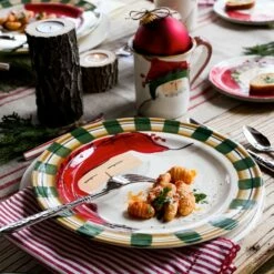 Outlet 🔔 VIETRI Old St. Nick Round Salad Plate - Red Hat 😉 -Tabletop Elegant shop OSN 7802A LSALT 2