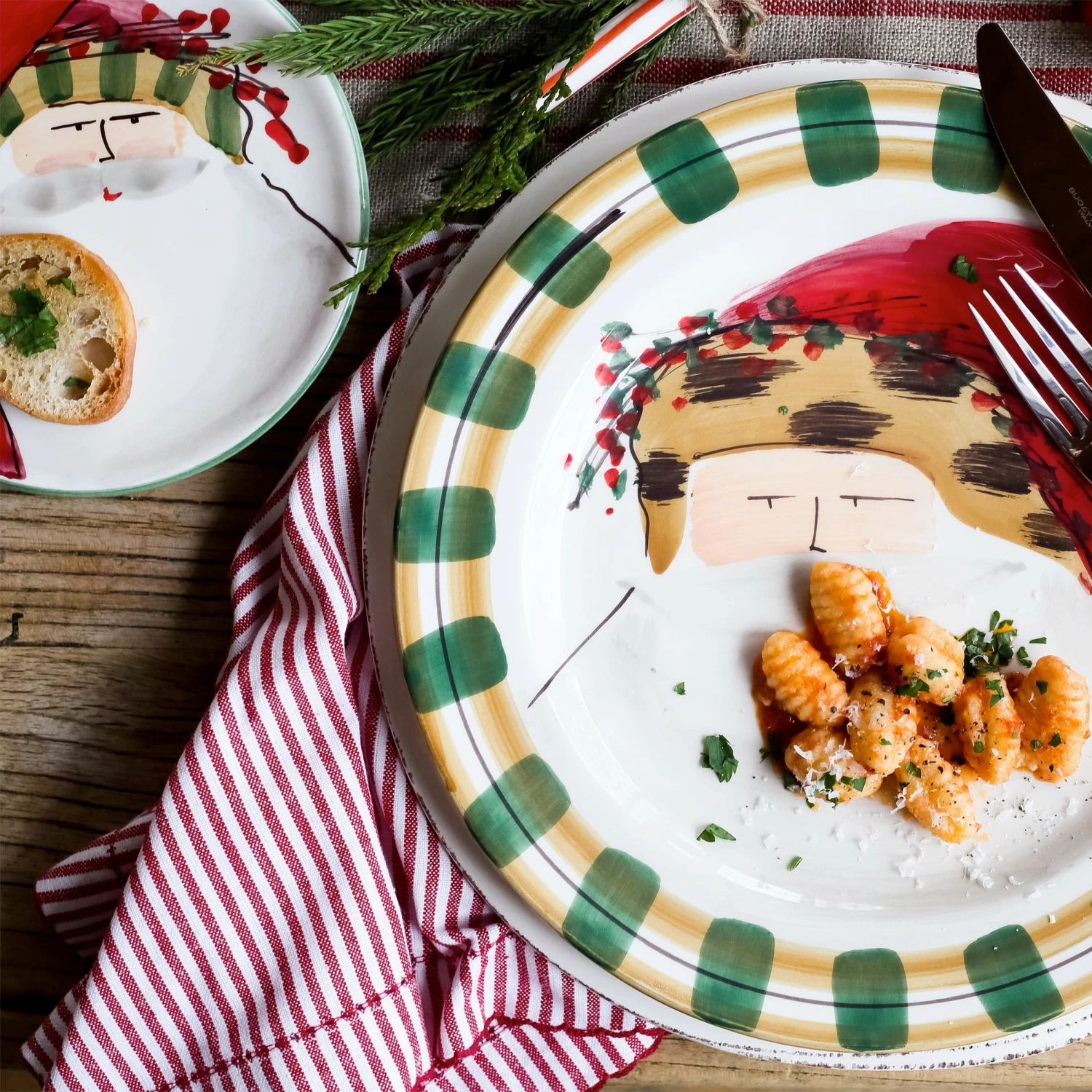 Discount ⌛ VIETRI Old St. Nick Round Salad Plate - Animal Hat 🎁 2 Discount ⌛ VIETRI Old St. Nick Round Salad Plate - Animal Hat 🎁 - Image 2