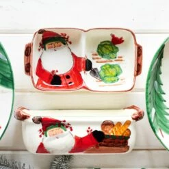 Outlet 👍 VIETRI Old St. Nick Two-Part Server 🎁 -Tabletop Elegant shop OSN 78035 3