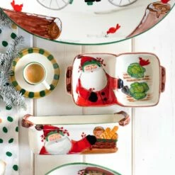 Outlet 👍 VIETRI Old St. Nick Two-Part Server 🎁 -Tabletop Elegant shop OSN 78035 4