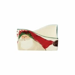 Wholesale 💯 VIETRI Old St. Nick Cocktail Napkin Holder 😀
